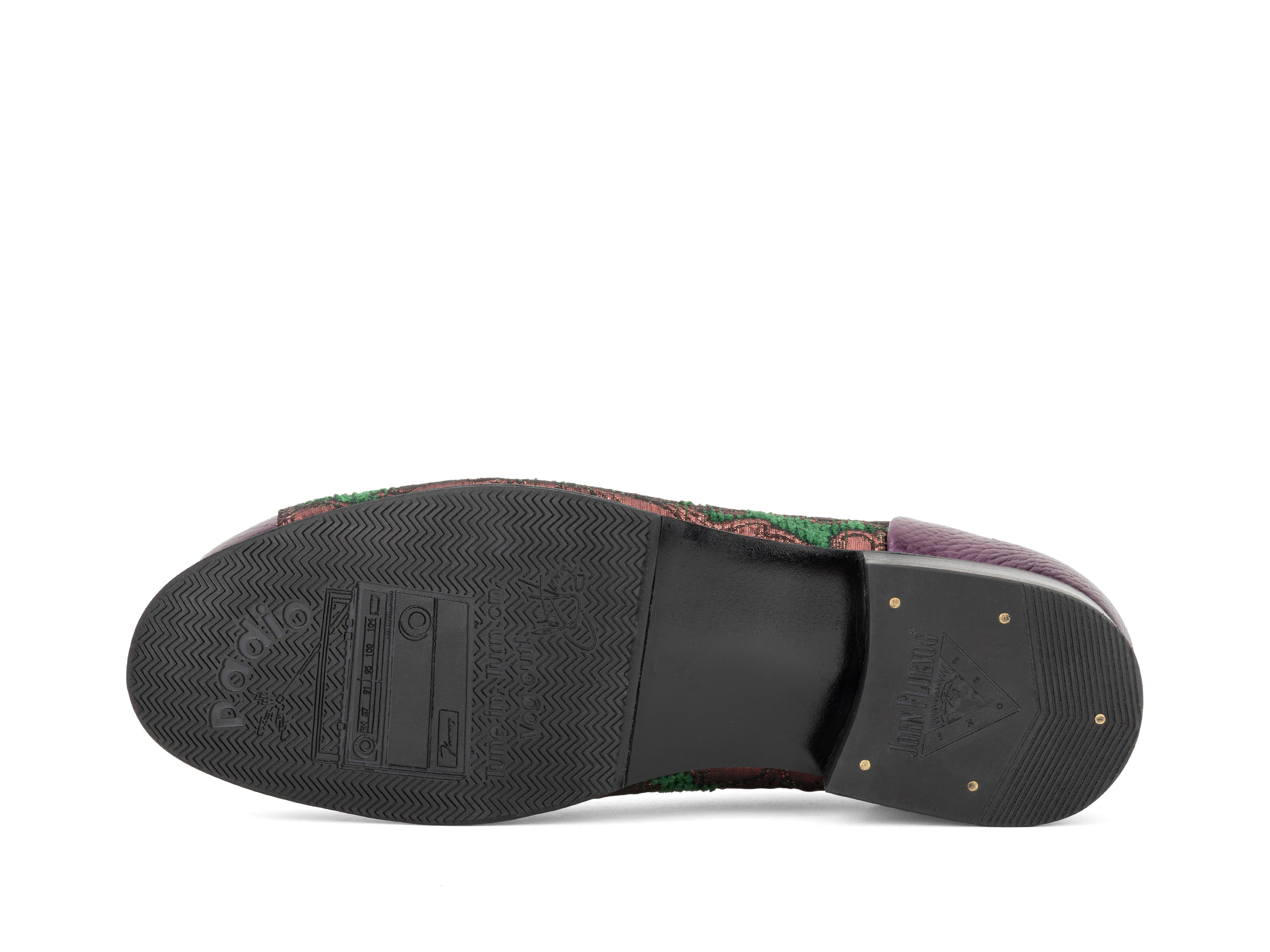 orange,green,purple - Sole View