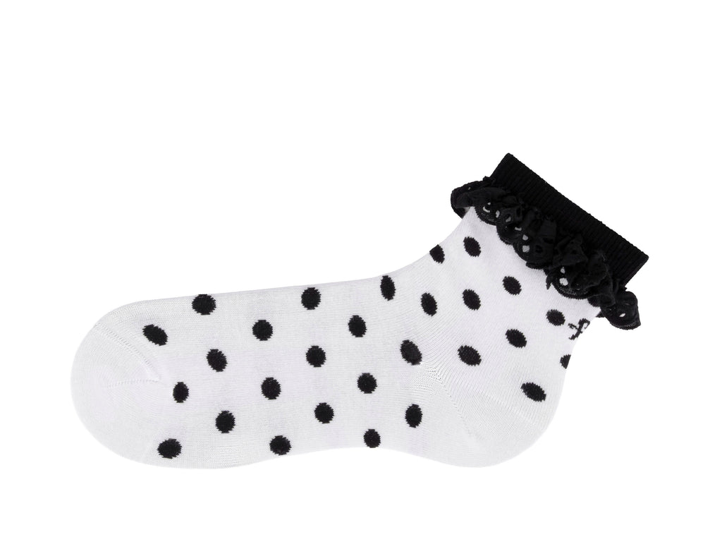 white - Left Sock