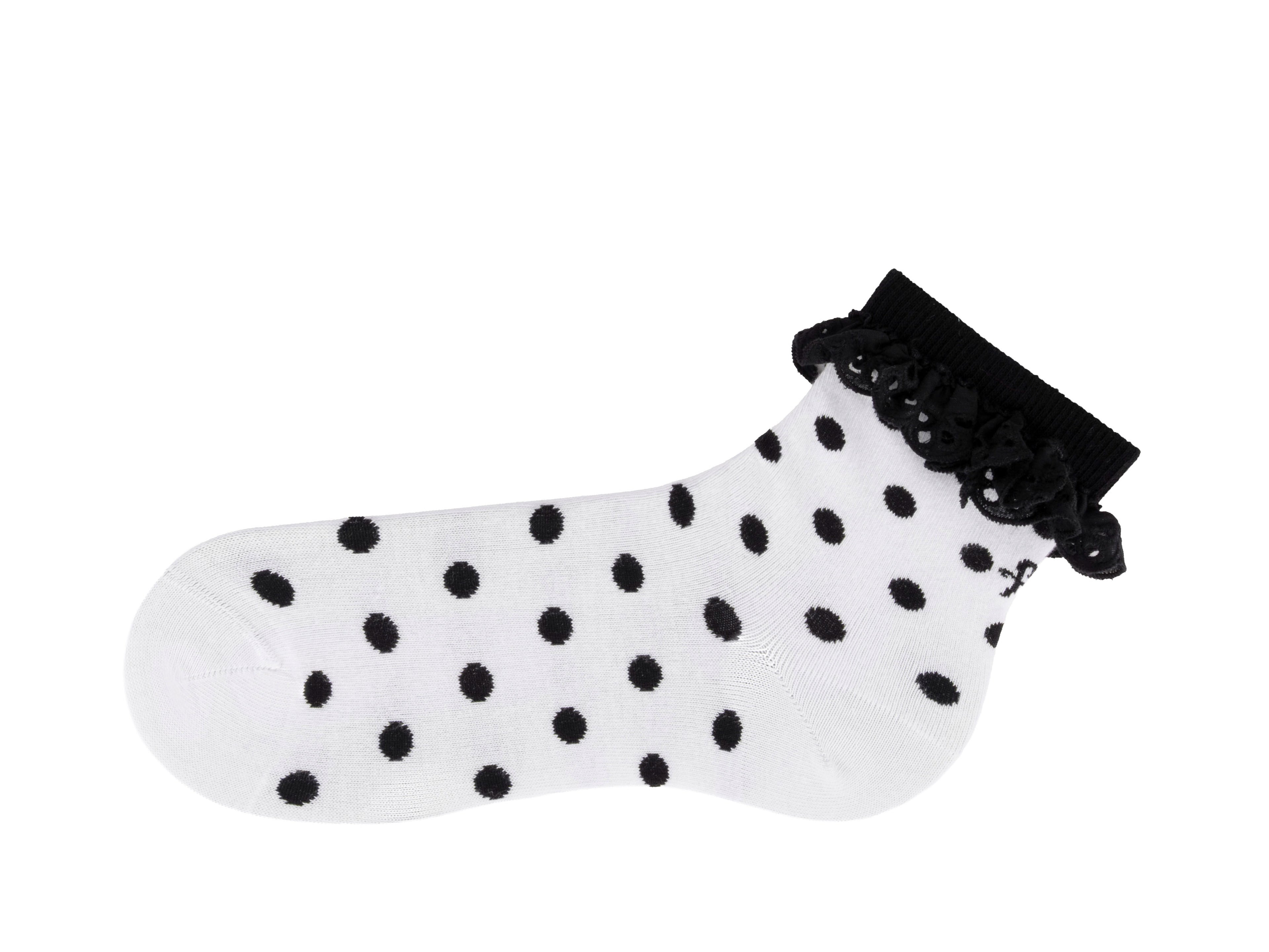 white - Left Sock