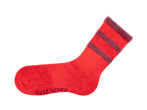 red_burgundy - Left Sock