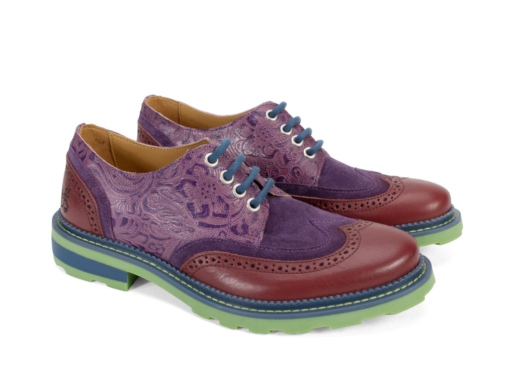 purple_green_brown - Front with Alternate Laces