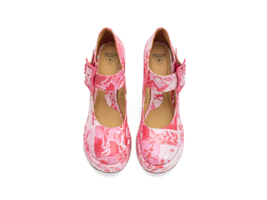 newsprint_pink_red - Top