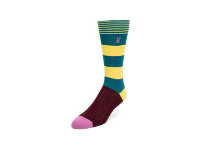 Brisbane Vog Socks - Teal/Green/Burgundy