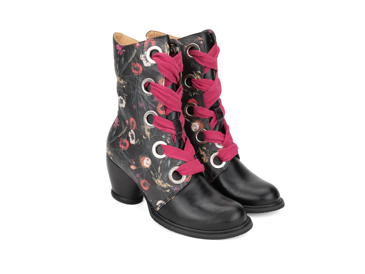 black_floral - Quarter View