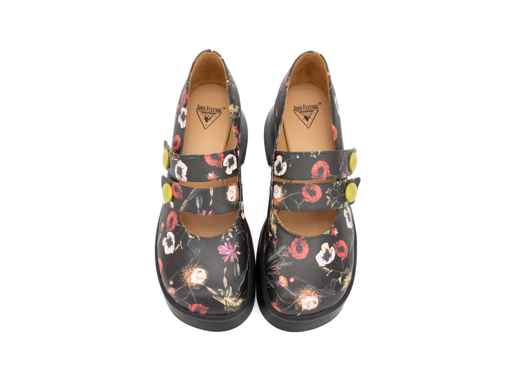 black_floral - Top View