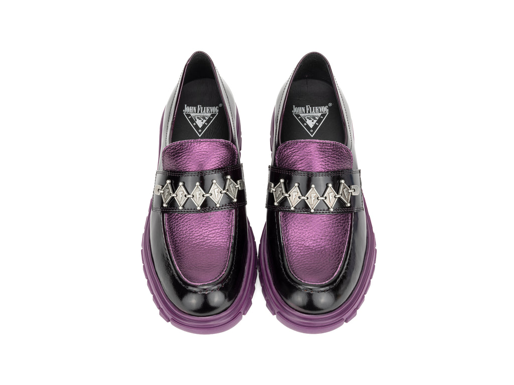 black,purple - Top View
