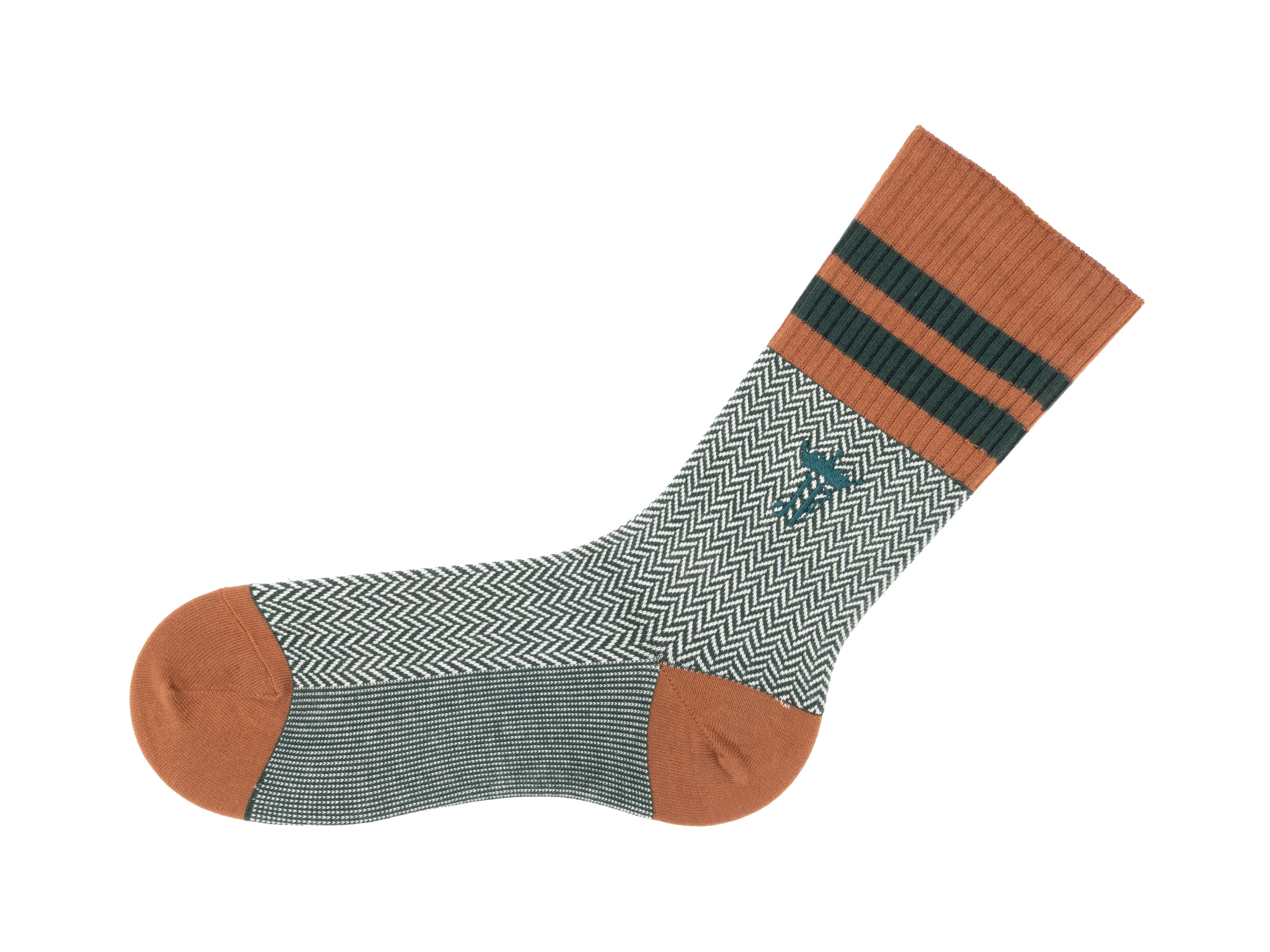 brown_green - Left Sock