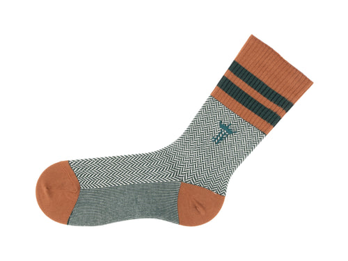 brown_green - Left Sock