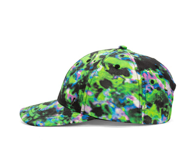 Casquette de baseball - Chiné vert/violet