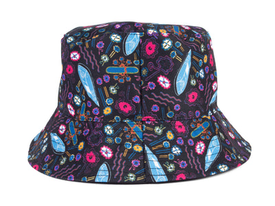 Chapeau cloche My Neon Man - Combo noir/violet