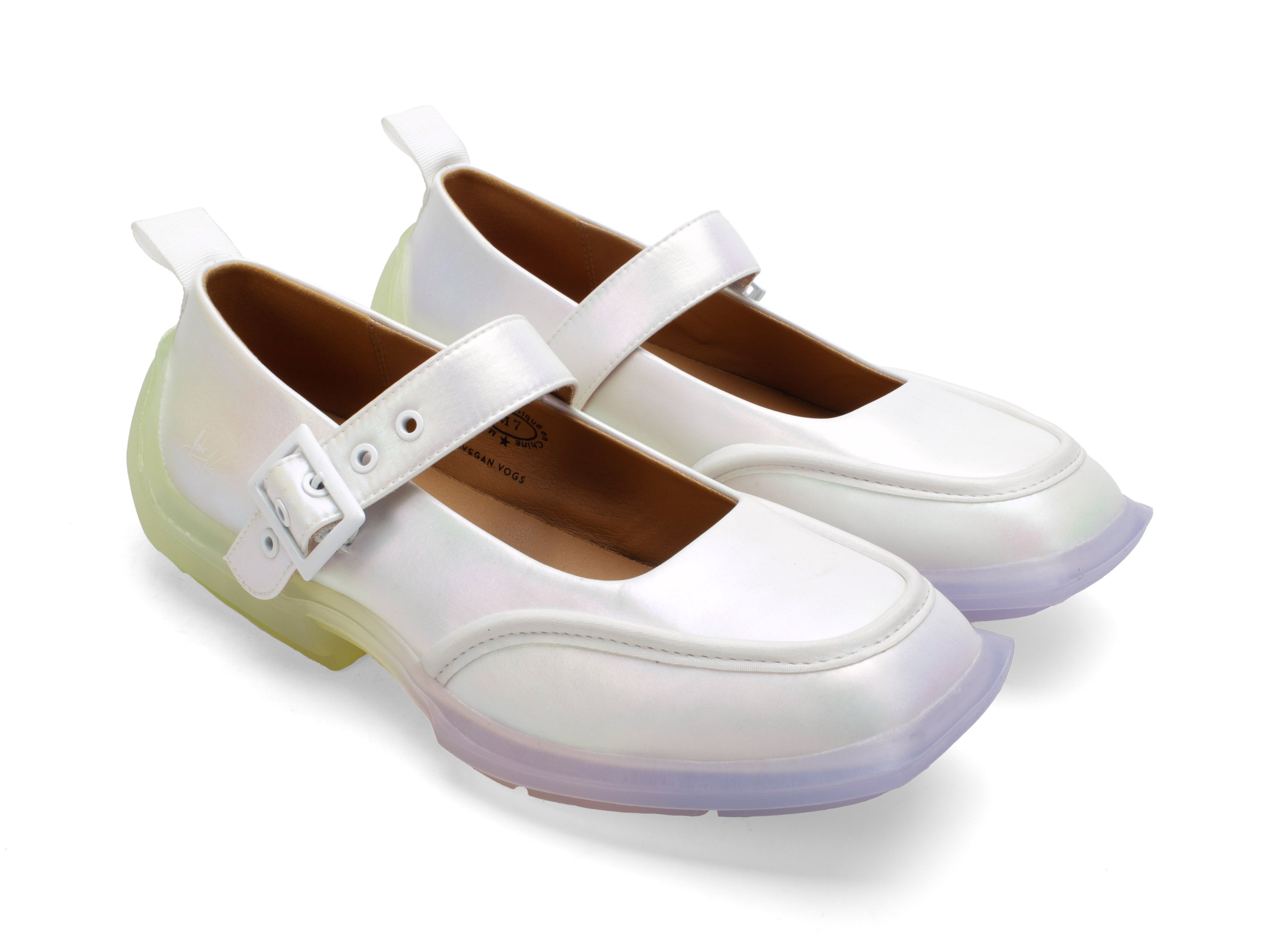 white_pink_green_vegan - Front