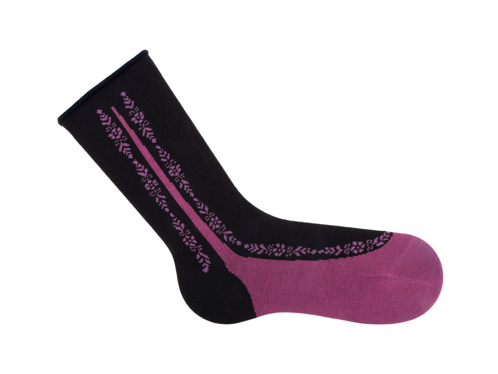 purple_black - Right Sock