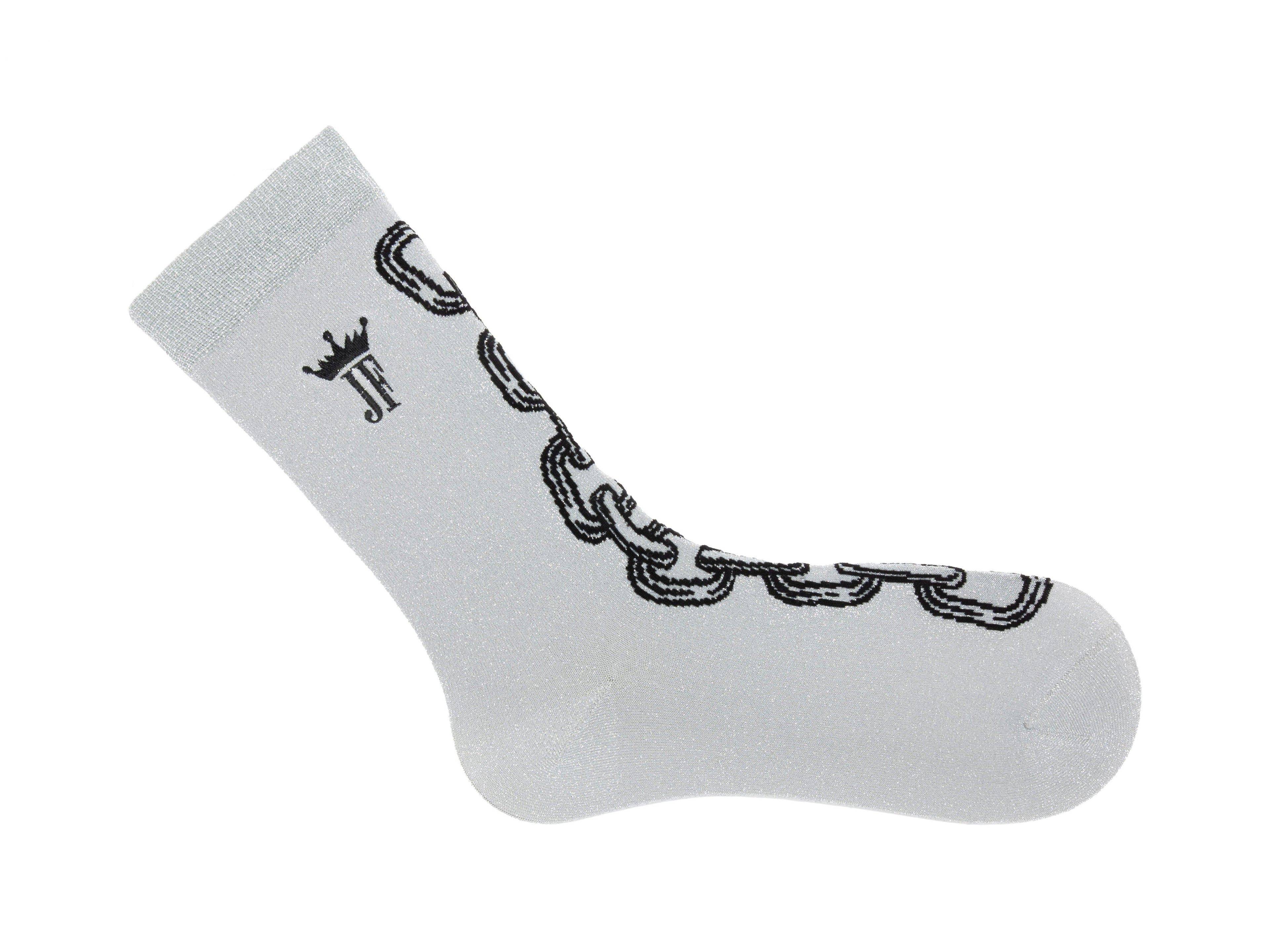 silver_black - Right Sock