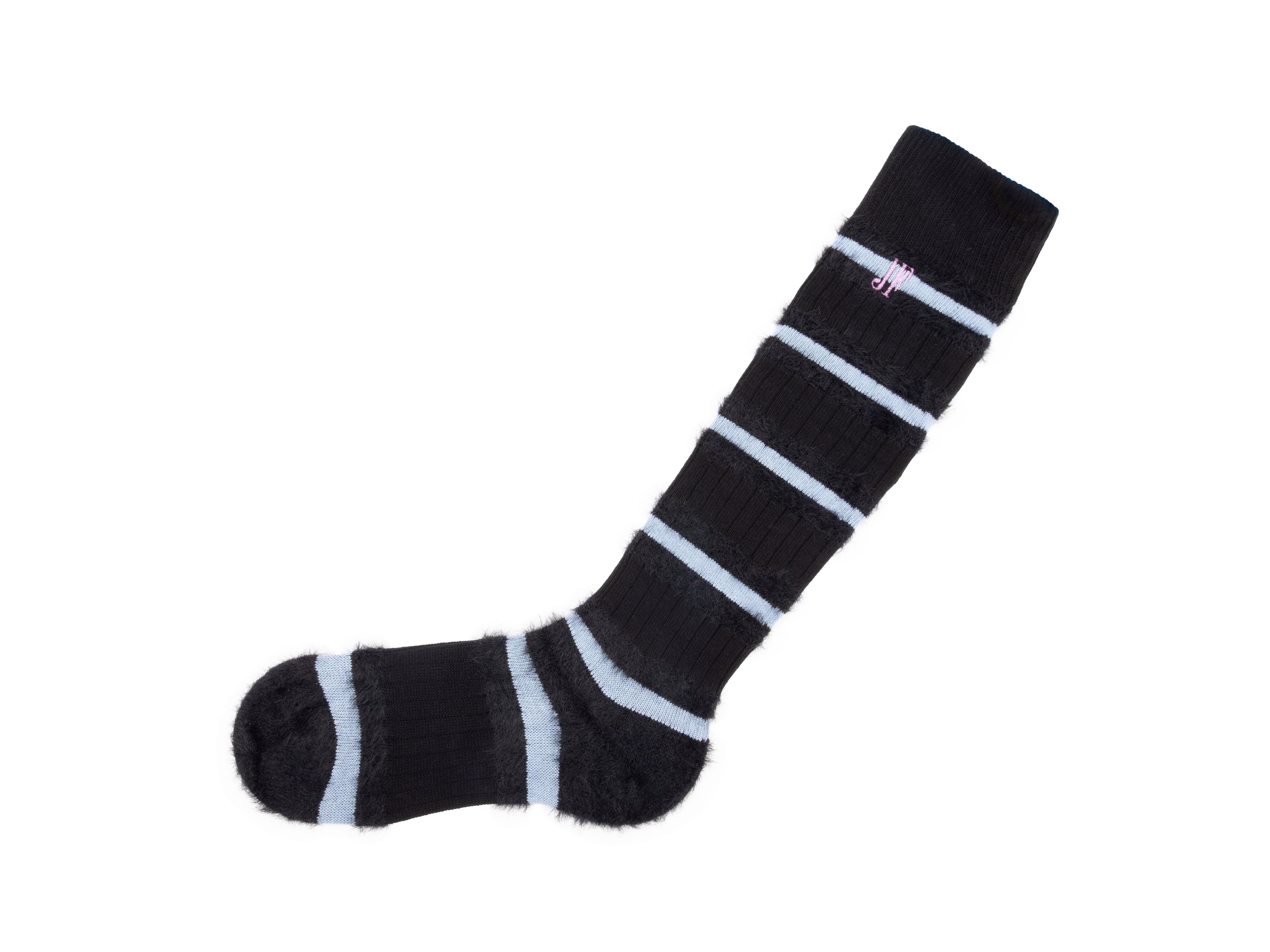 black_blue - Left Sock