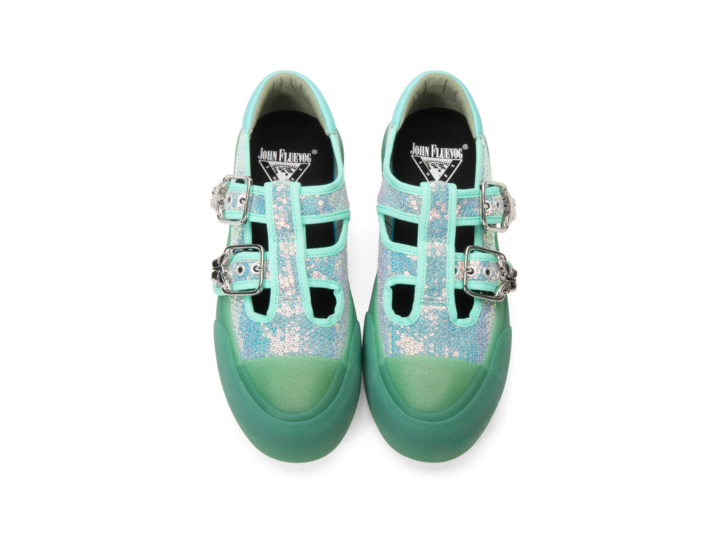 green_sequin_vegan - Top