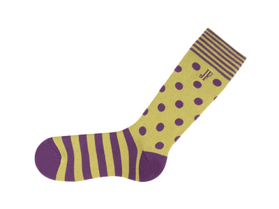 Muffin Vog Socks - Green/Purple