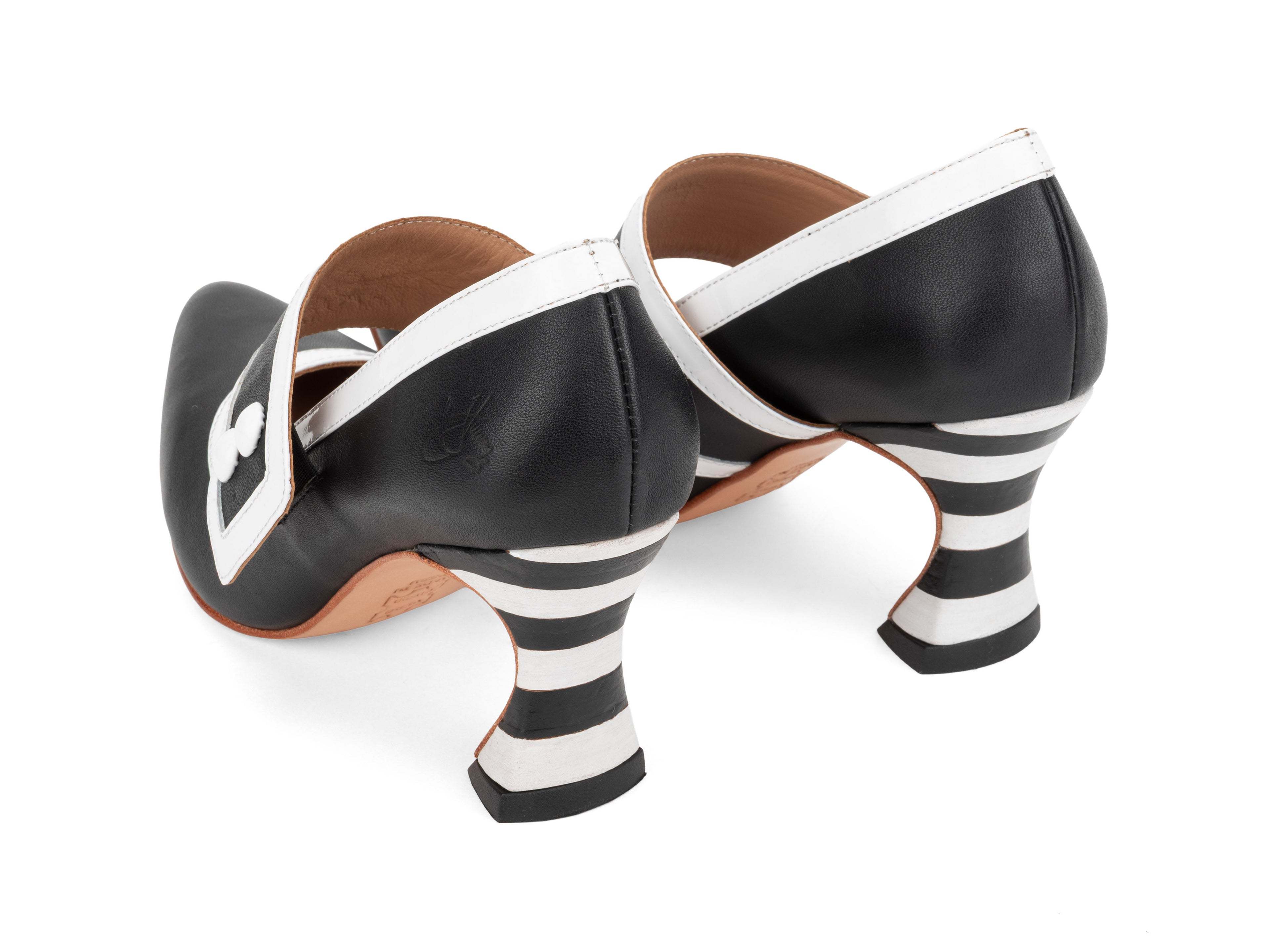 black,white - Back View