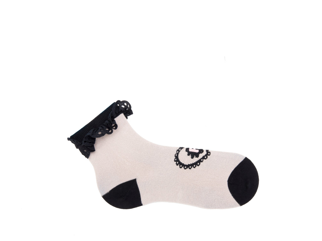 beige_black - Right Sock