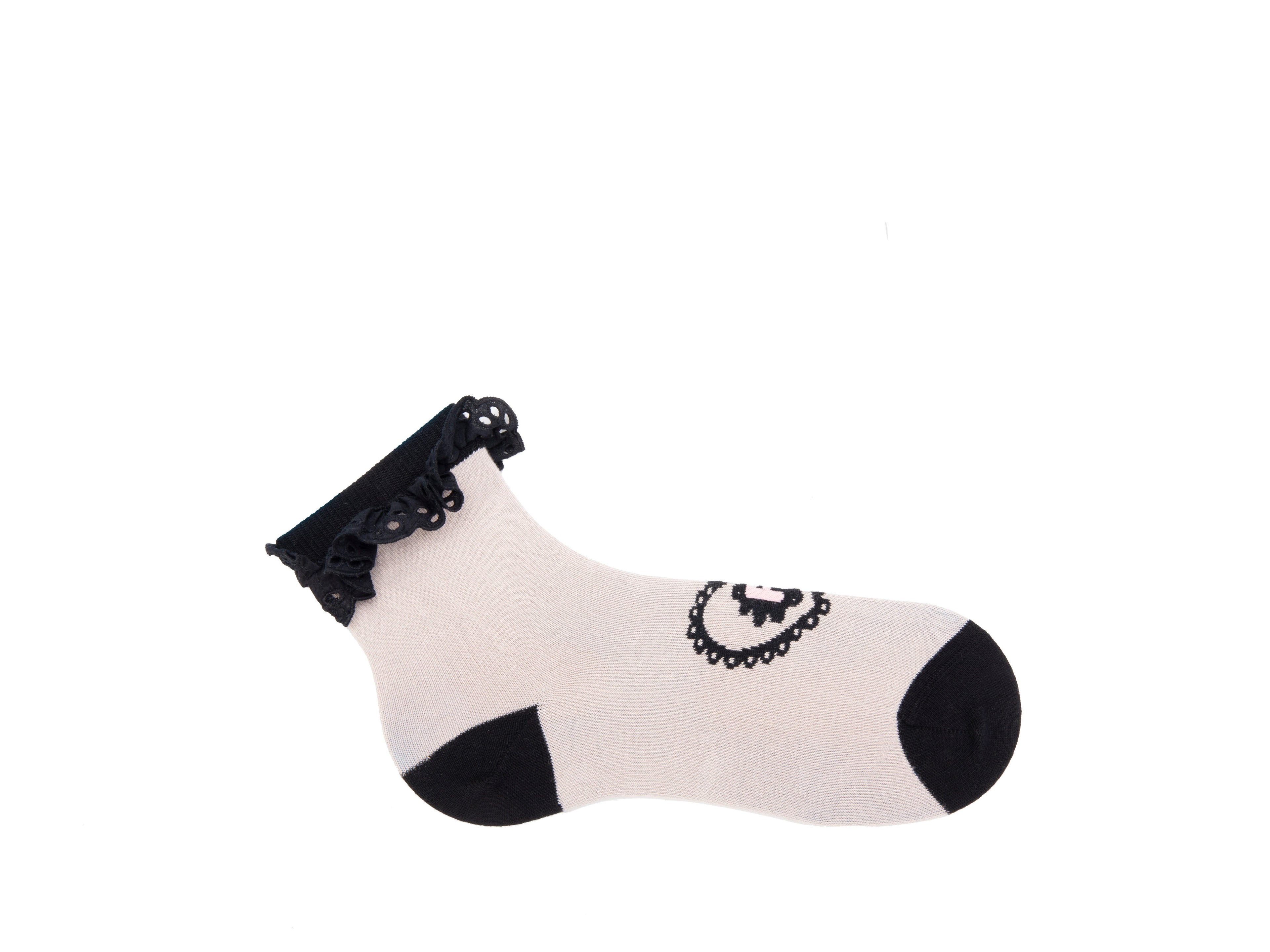 beige_black - Right Sock