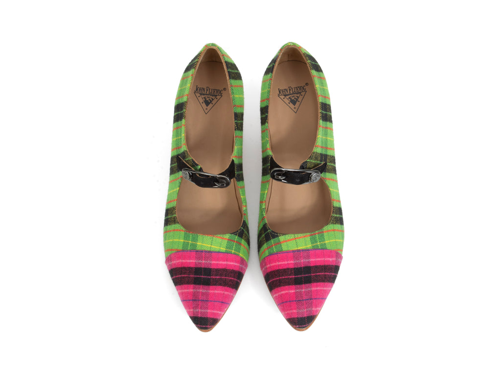 green_pink_plaid - Top