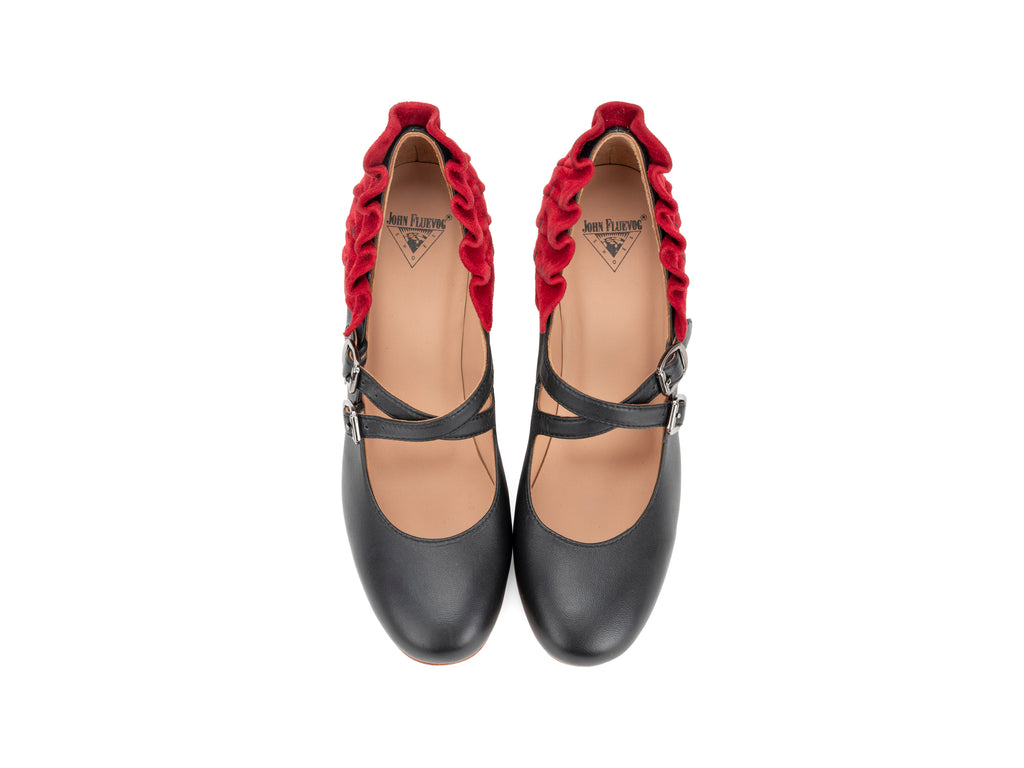 black,red - Top View