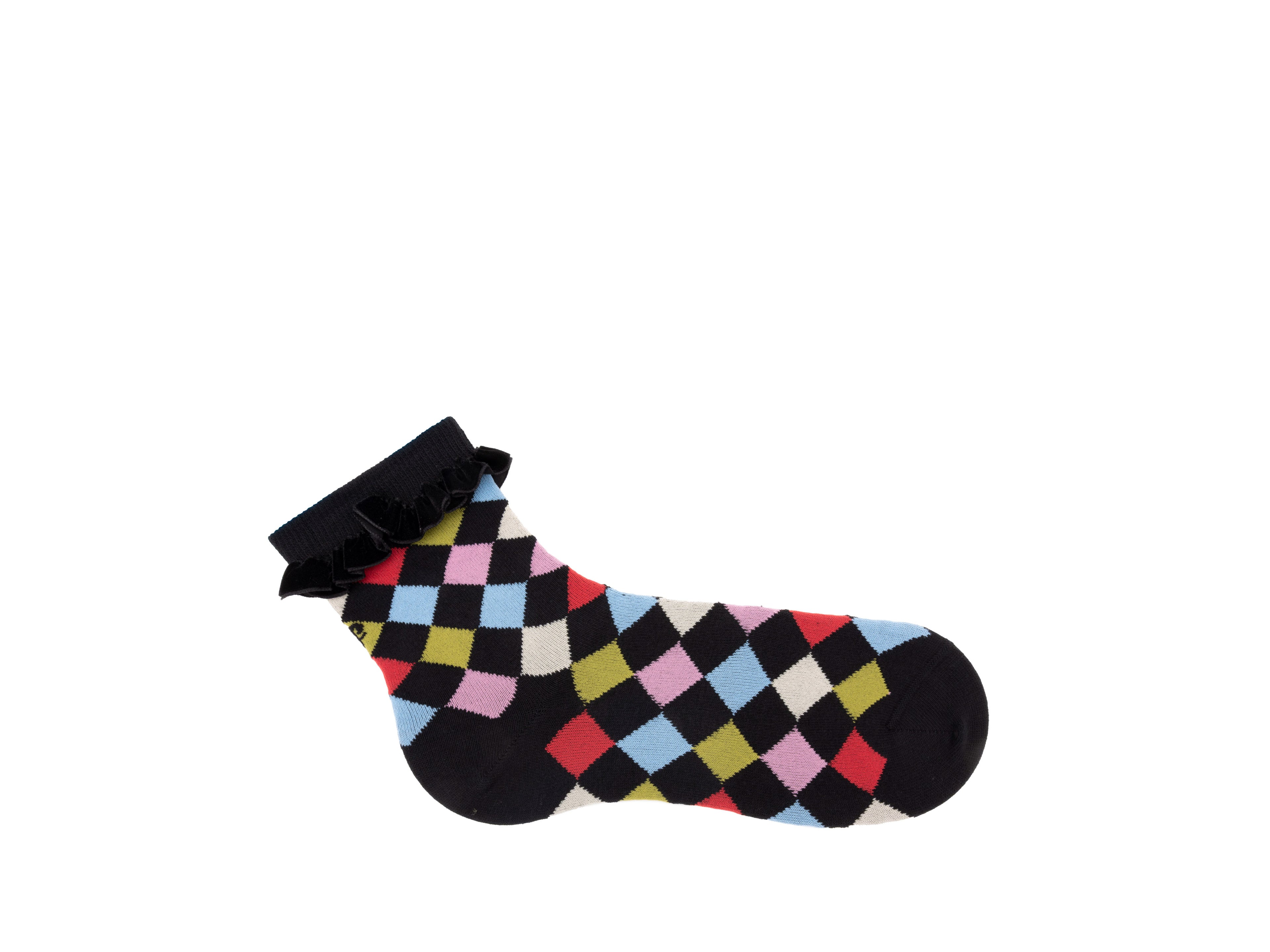 black_multi - Right Sock