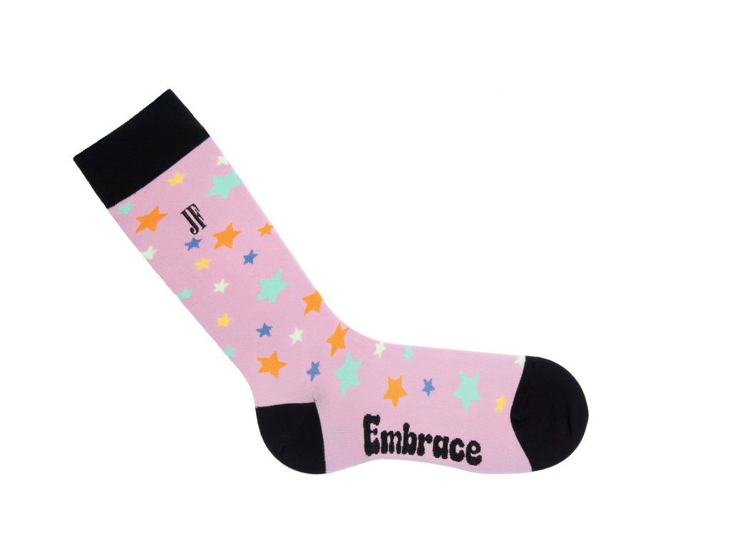 purple_multi - Right Sock