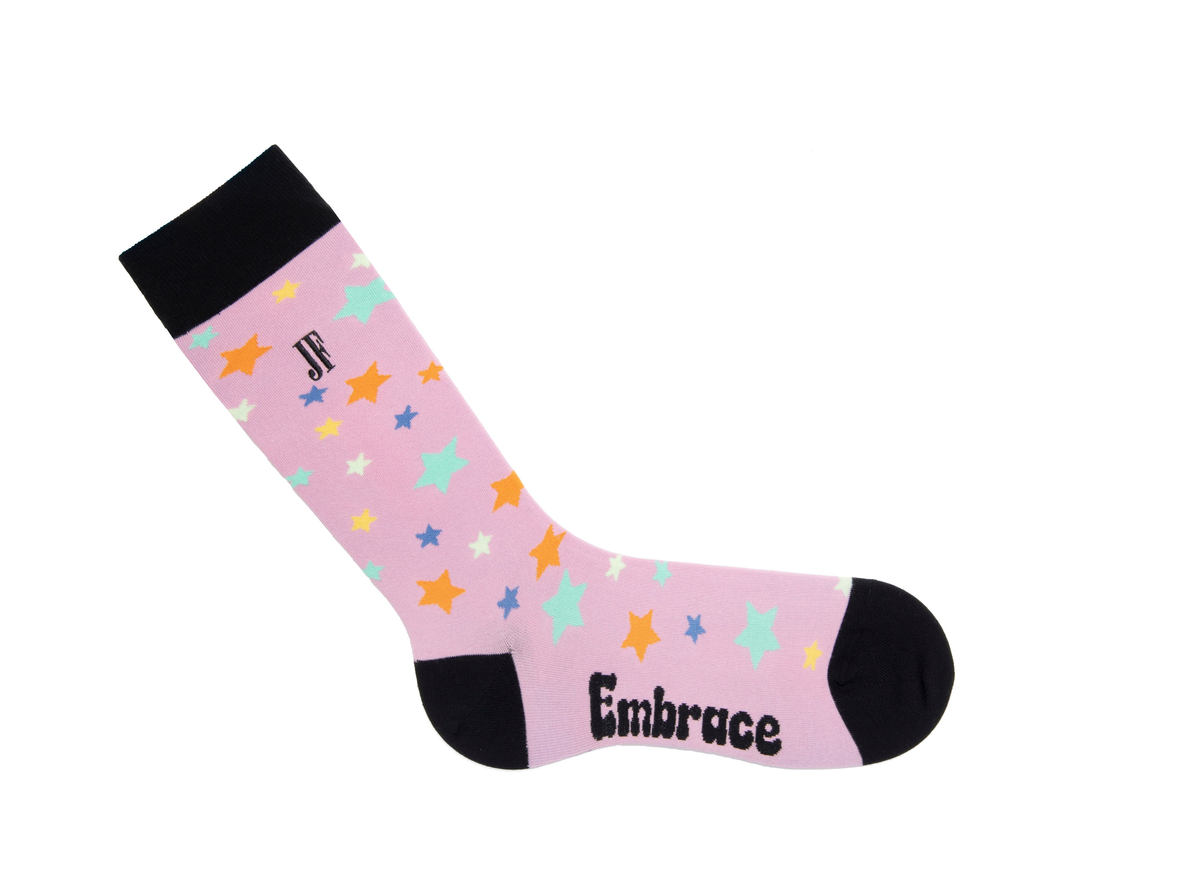 purple_multi - Right Sock