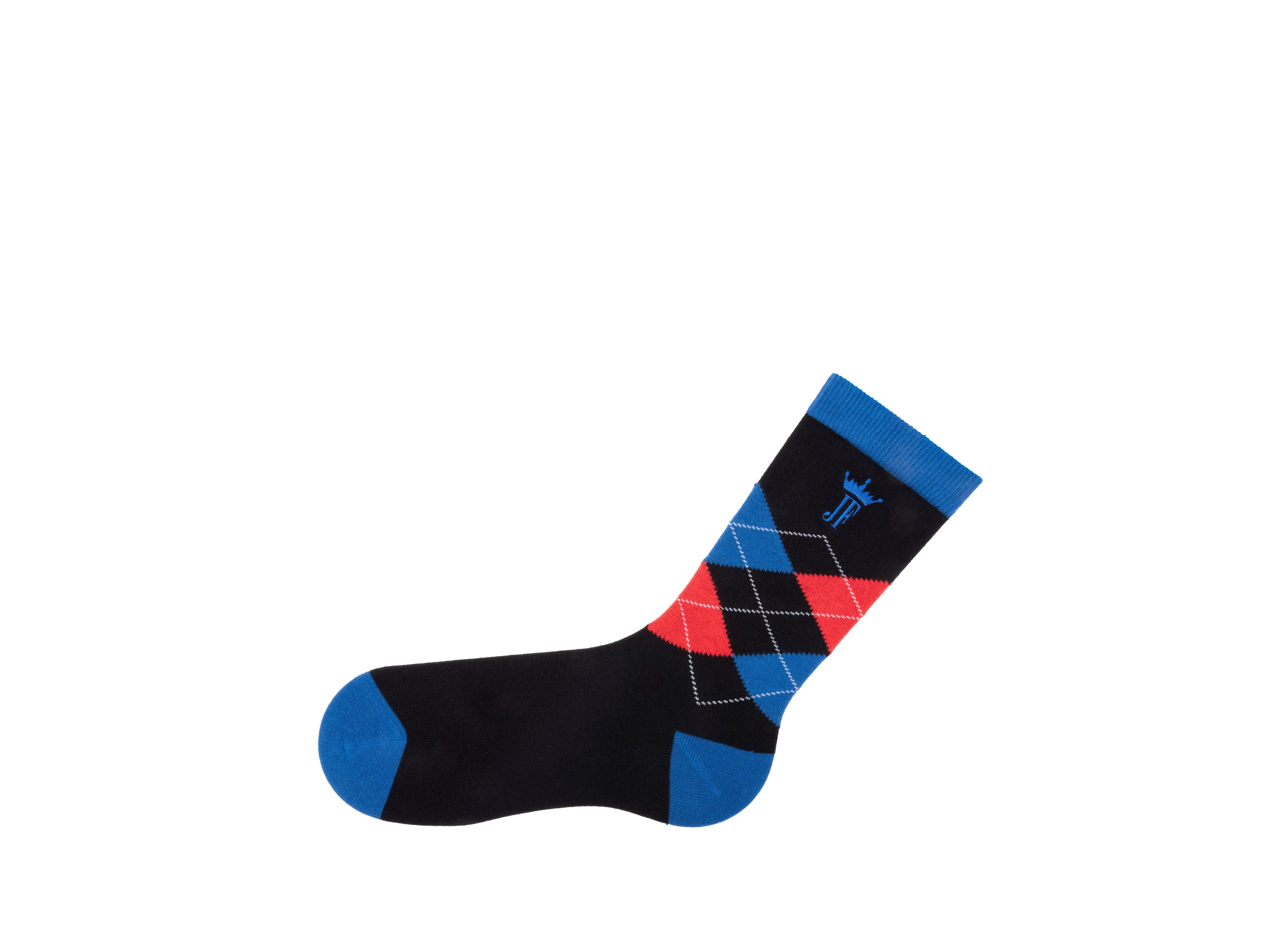 black_blue - Left Sock