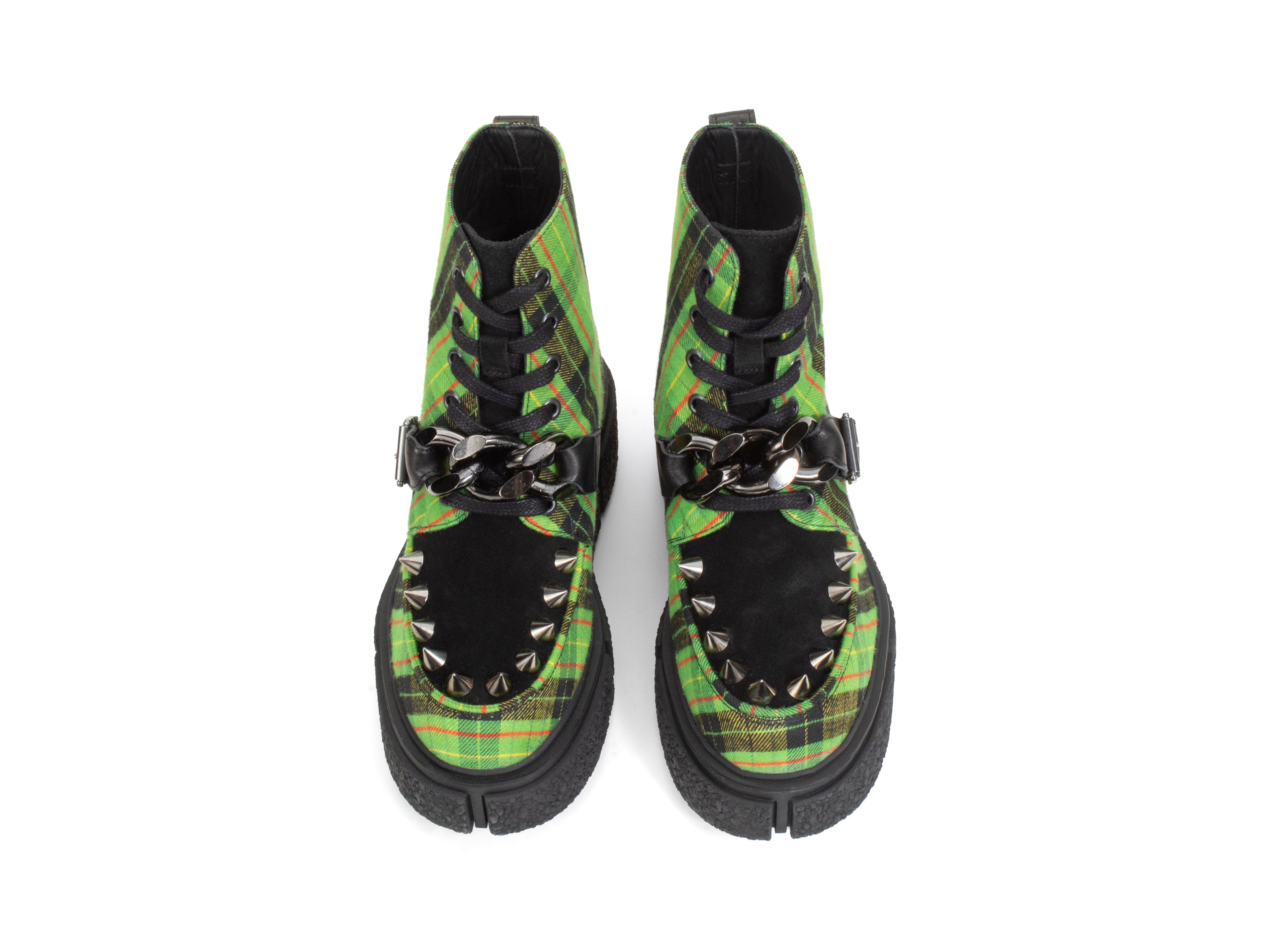 green_plaid - Top