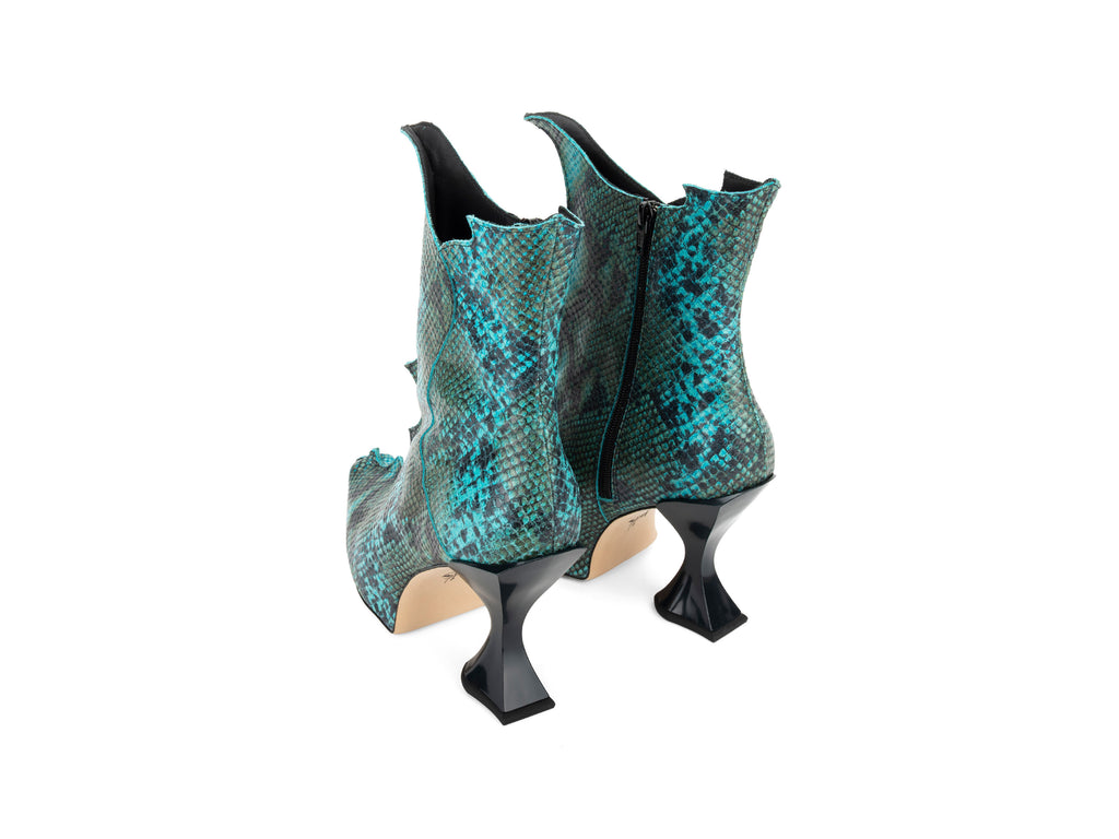 green,blue - Back View