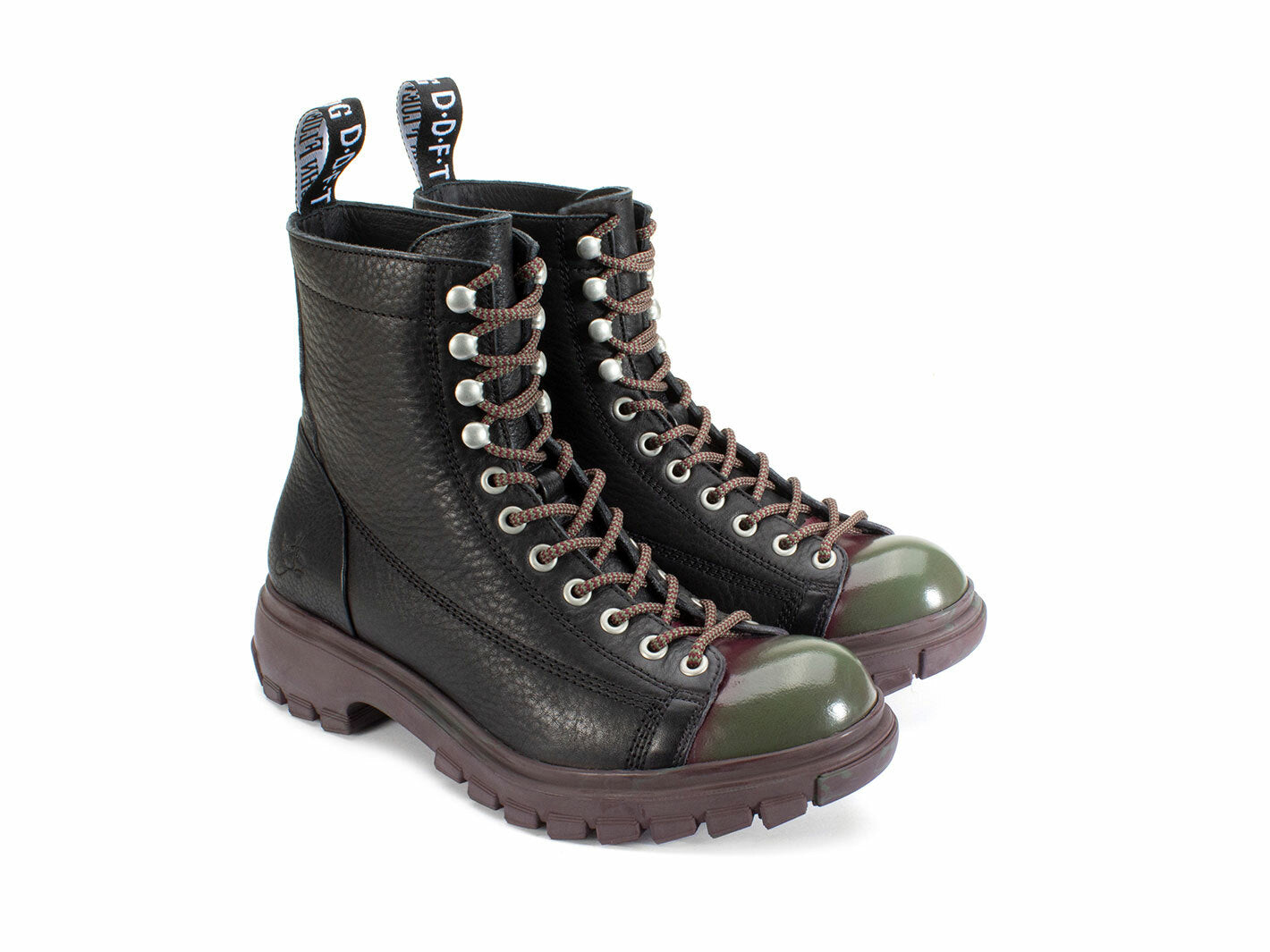 black_purple_green - Quarter view