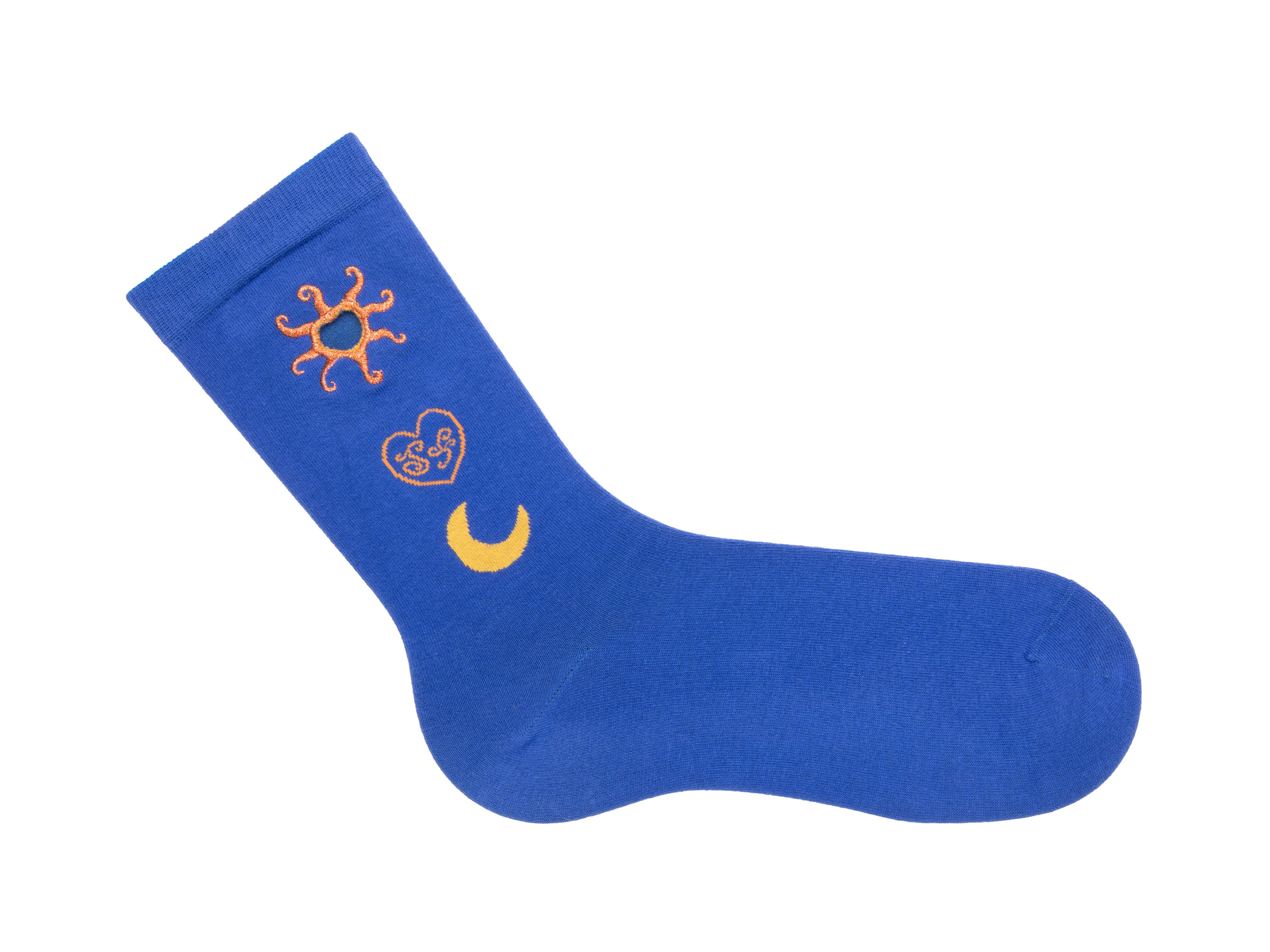 blue_orange - Right Sock