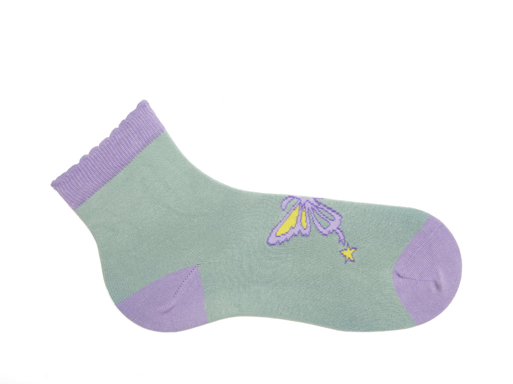 sage_purple - Right Sock