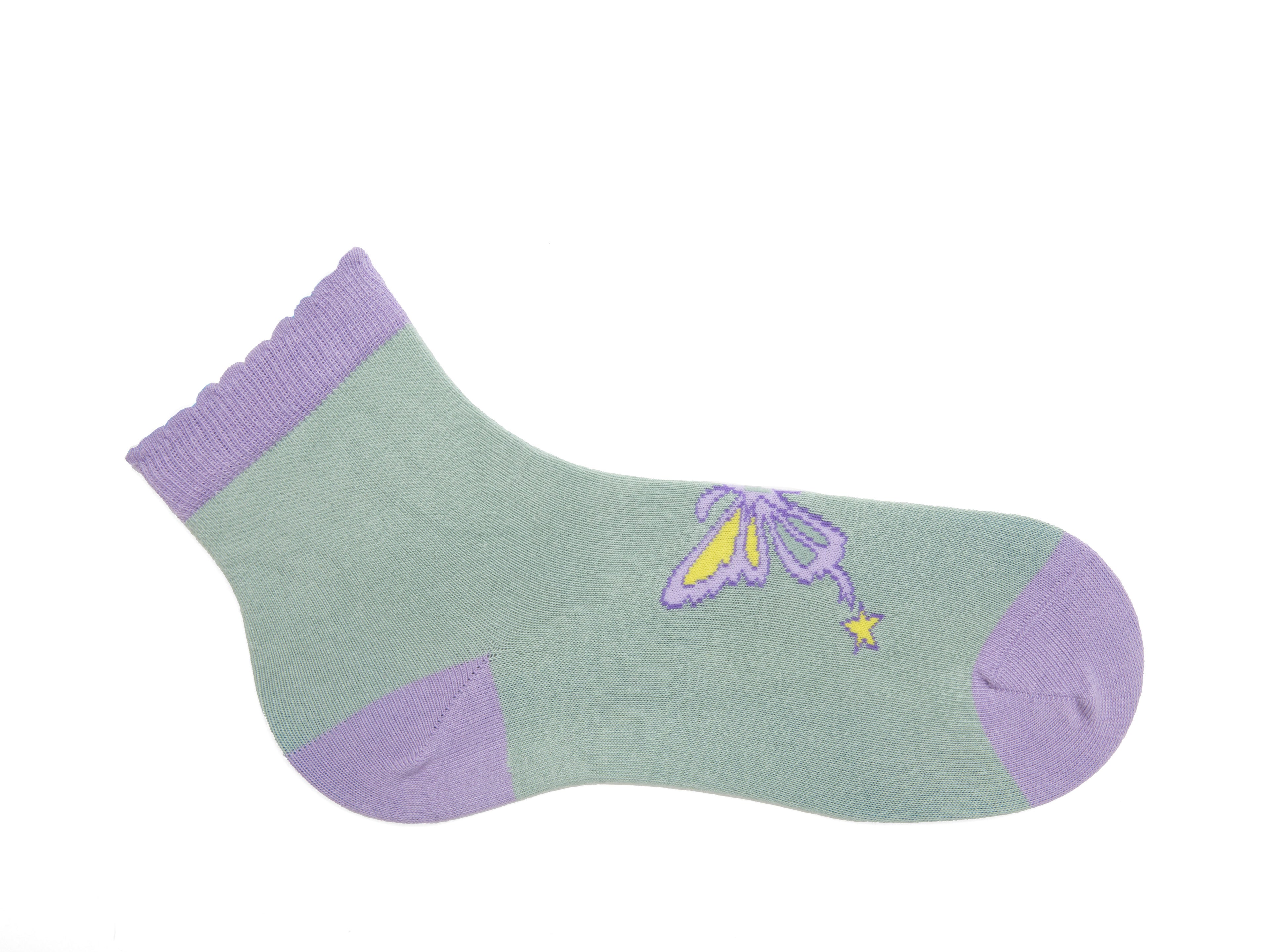 sage_purple - Right Sock