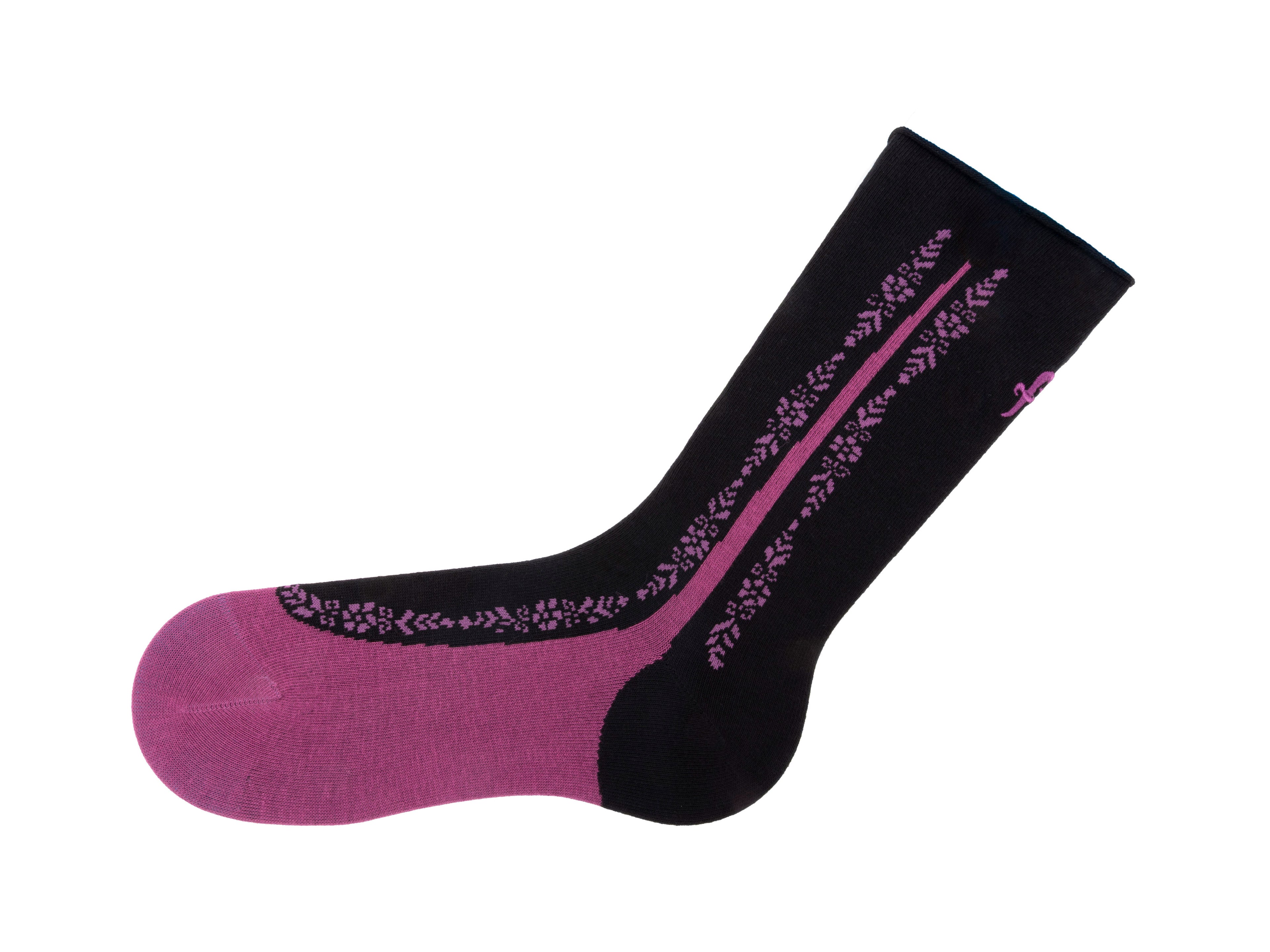 purple_black - Left Sock