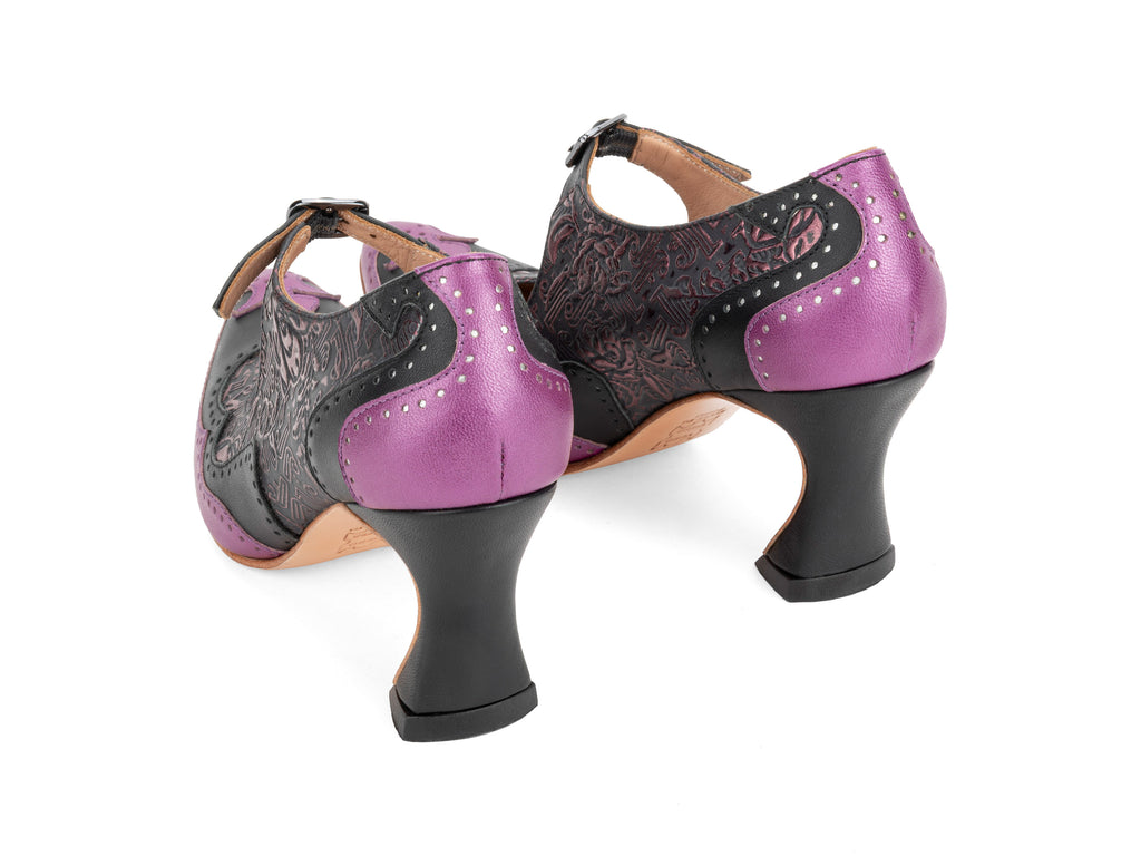 black,purple - Back View