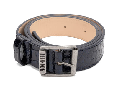 Nelson Belt - Blue Croc