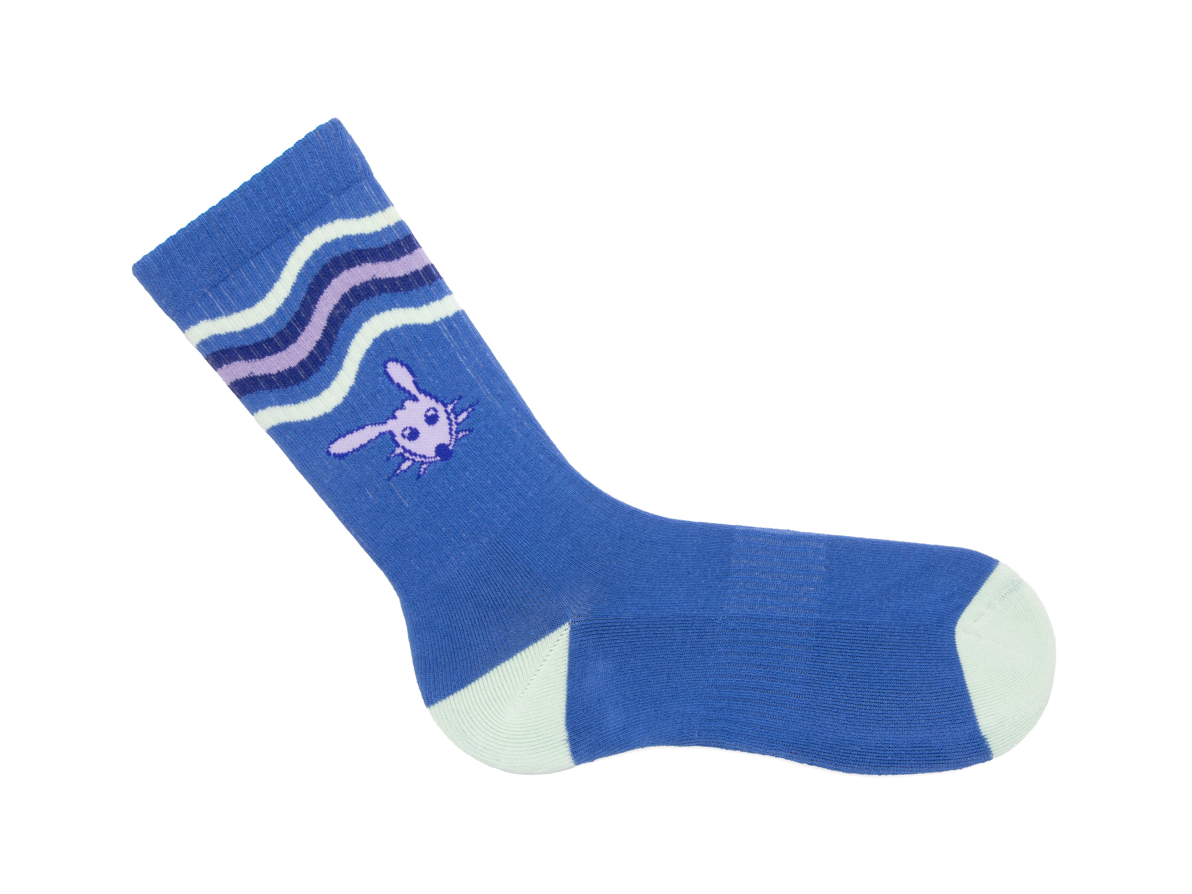 light_blue_sage - Right Sock