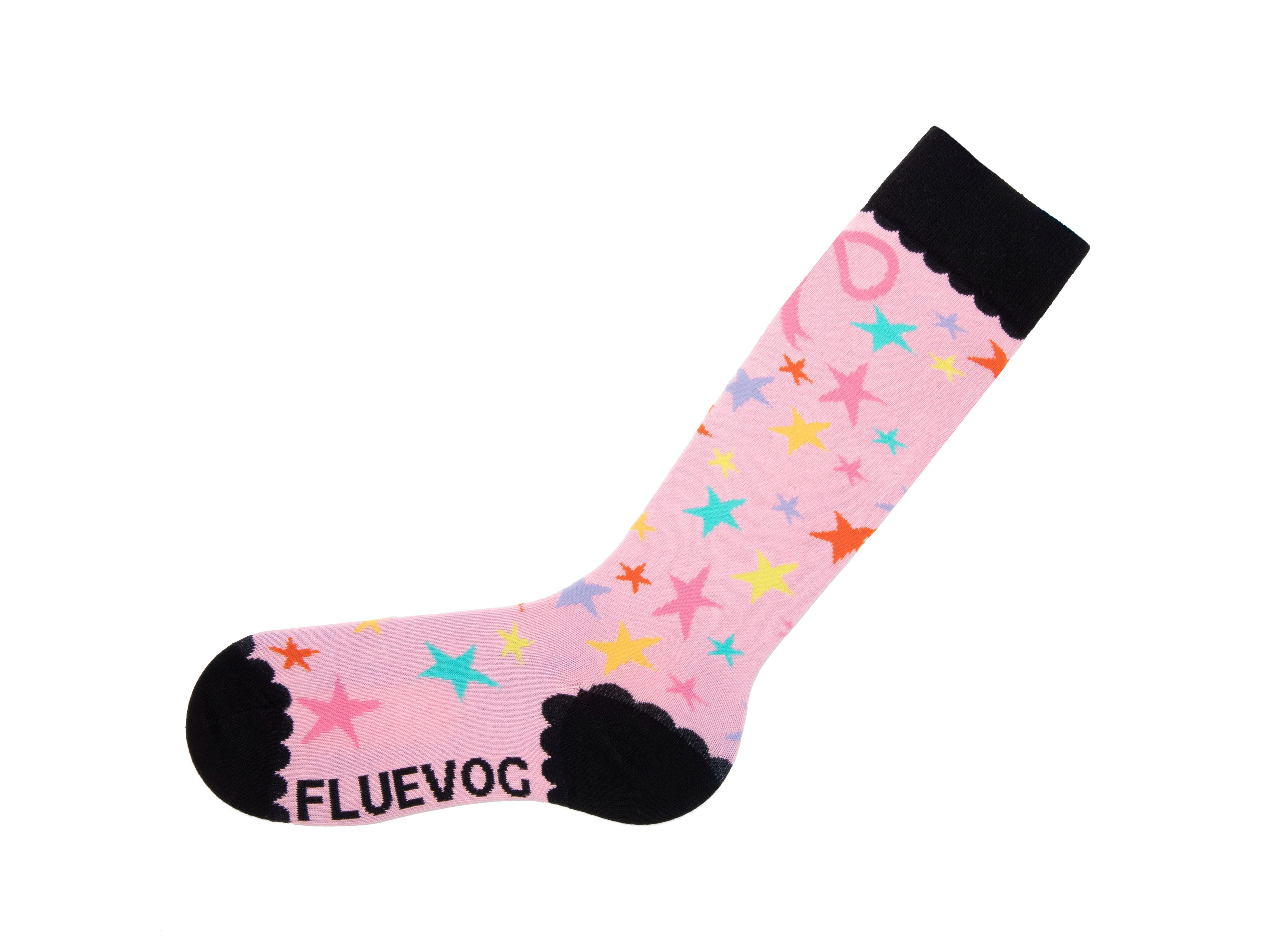 purple_multi - Left Sock
