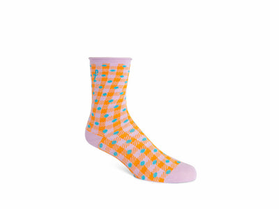 Valentina Vog Socks - Orange/Lavender