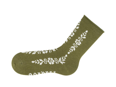 Raisin Vog Socks - Vert & blanc