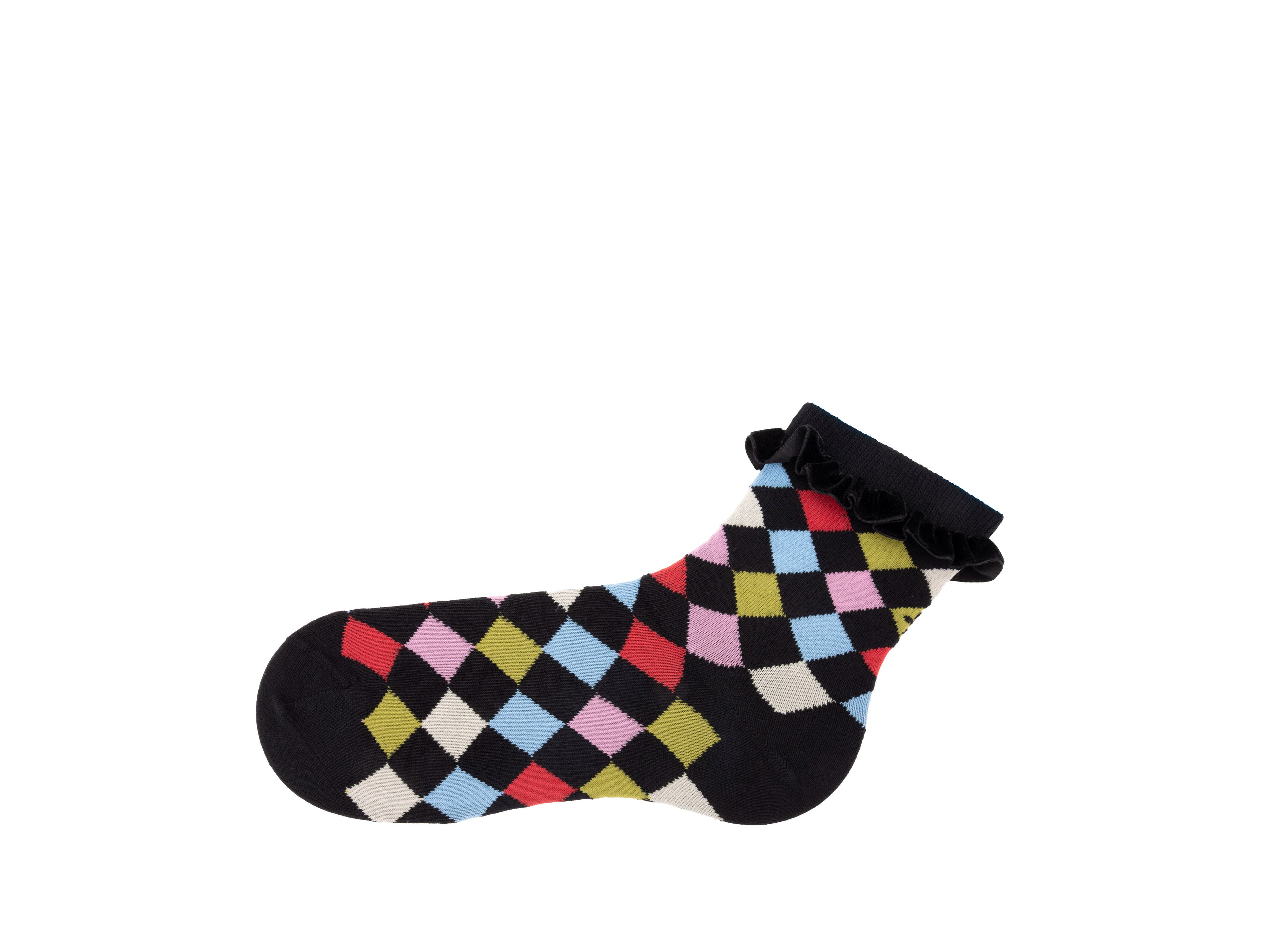 black_multi - Left Sock