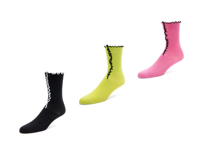 Layla Luna Socks (3-Pack) - Black/Pink/Green