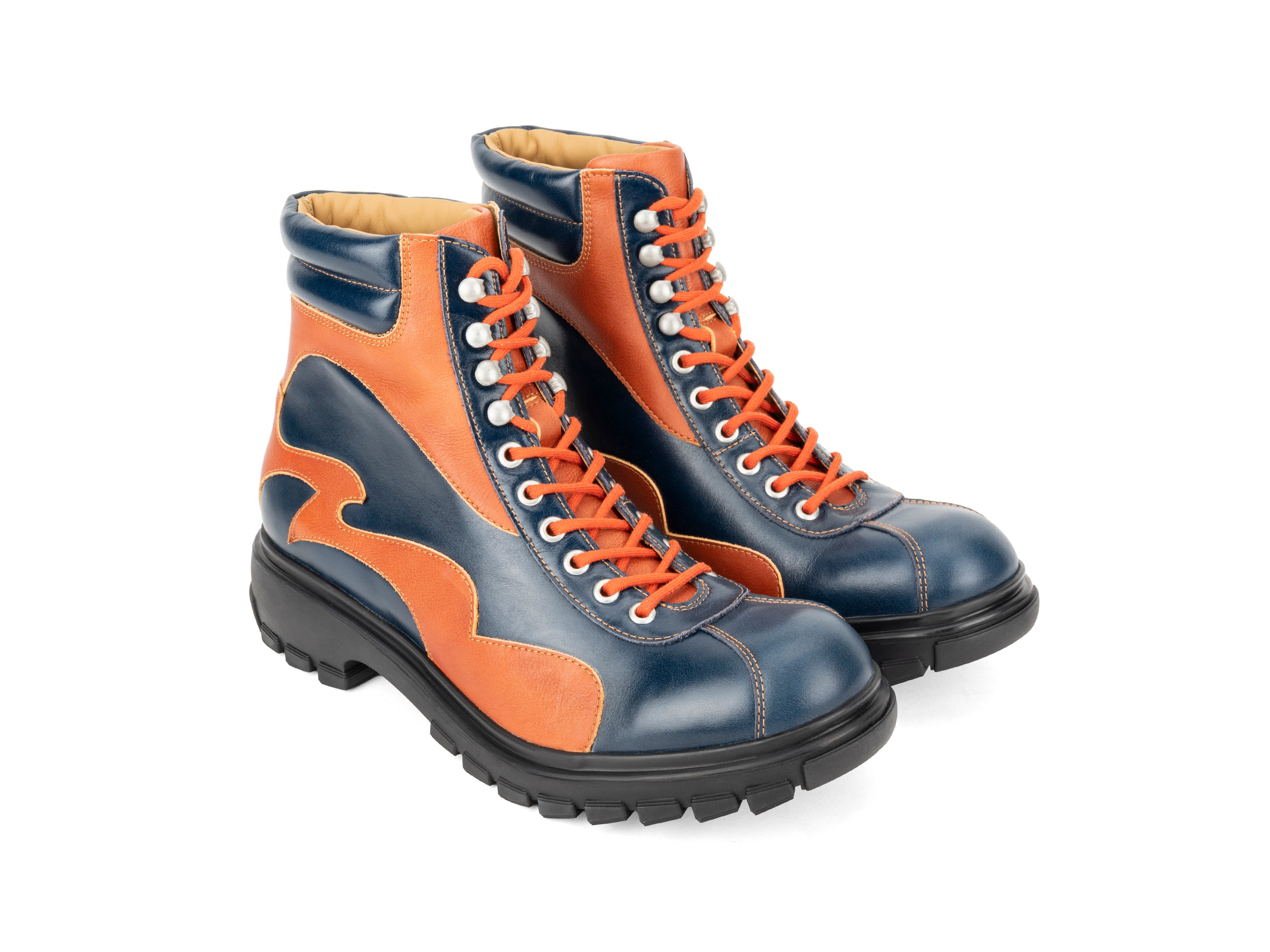 brown,orange,blue - Quarter View