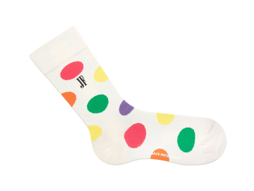 cream_multi - Right Sock