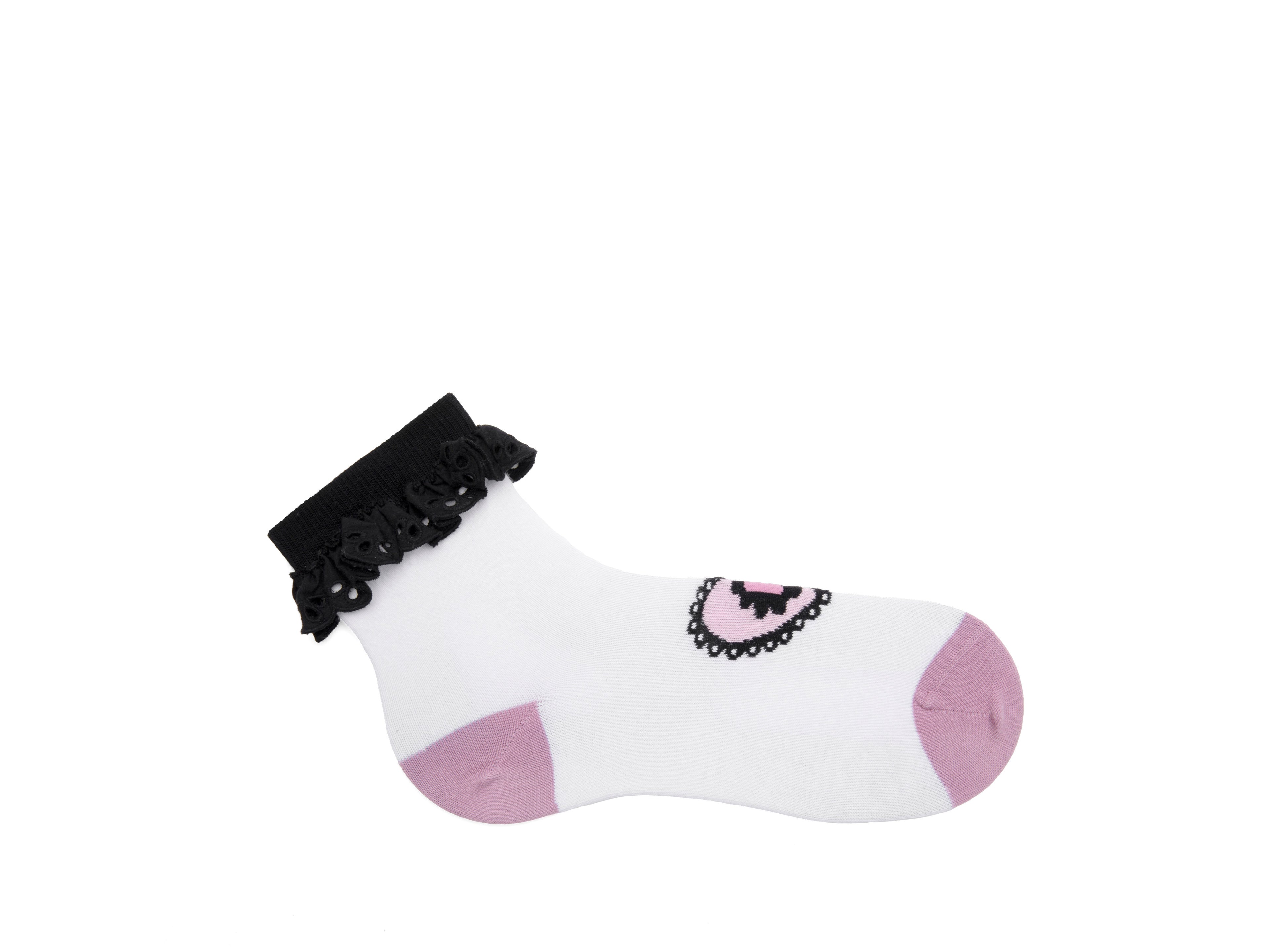 cream_pink - Right Sock