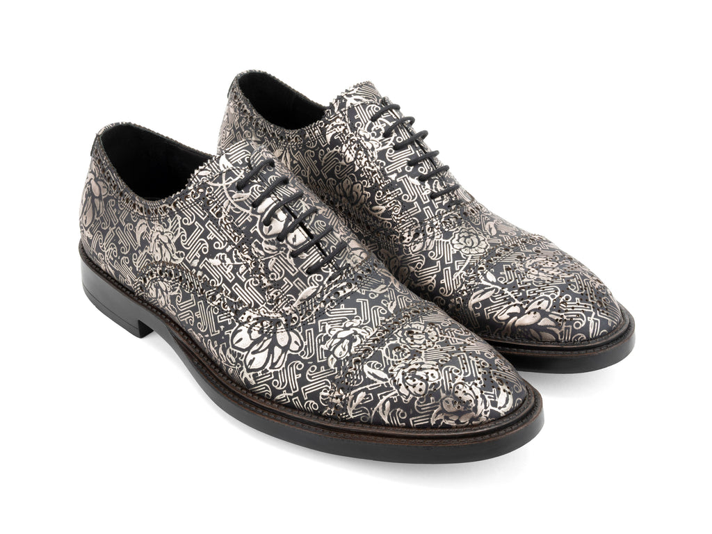 silver_jf_floral_emboss - Quarter View