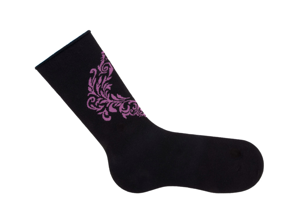 black_purple - Right Sock