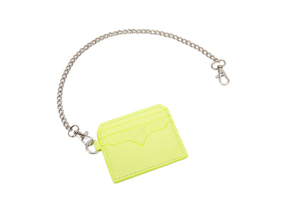 Chain Bobsie Cardholder - Neon Yellow